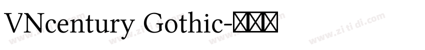 VNcentury Gothic字体转换